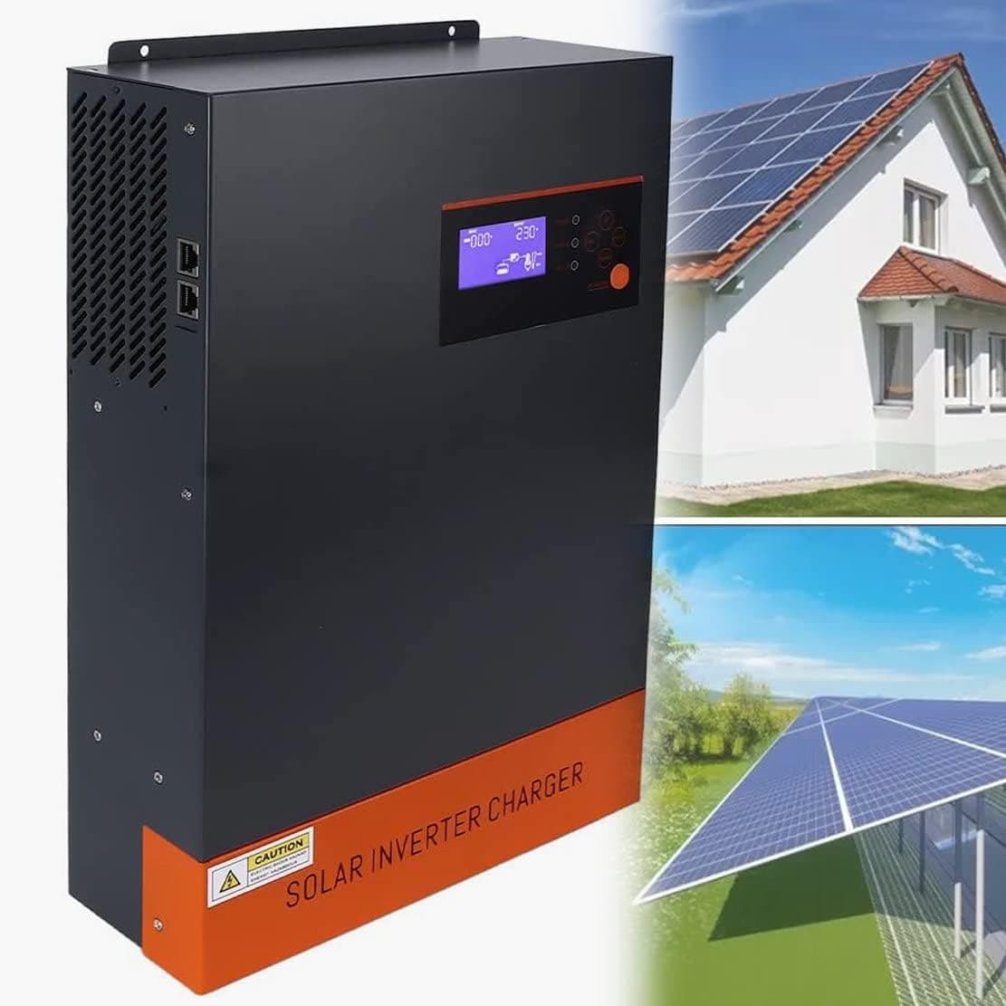 5500W Pure Sine Wave Off Grid Inverter, 48V DC 230V AC Hybrid Inverter, 50Hz/60hz MPPT Solar… product image
