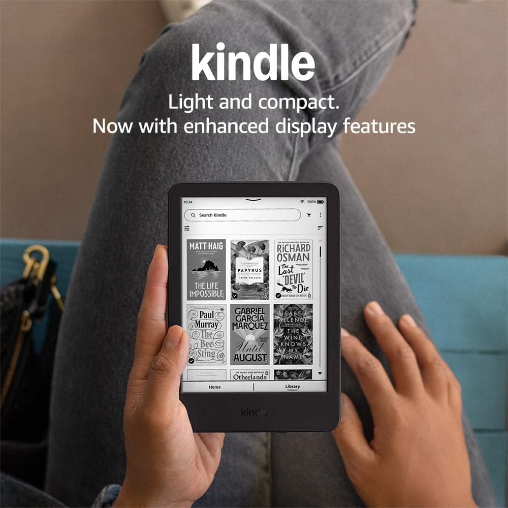 Amazon Kindle (newest gen) | Lightest and most compact Kindle with glare-free display, faster… product image