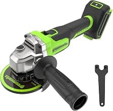 24V Cordless Angle Grinder, 125mm Disc, 8500rpm, 700W Brushless Motor, Left and Right Usable,… product image