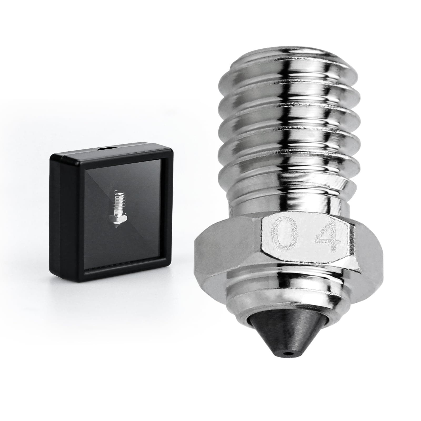 Upgrade Tungsten Carbide Tip Bimetal V6 0.4mm Nozzles High Thermal Conductivity Abrasion… product image