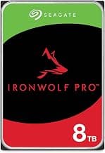 8TB IronWolf Pro Internal NAS Hard Drive | SATA (ST8000NTZ01) | 7200 RPM. Professional NAS… product image