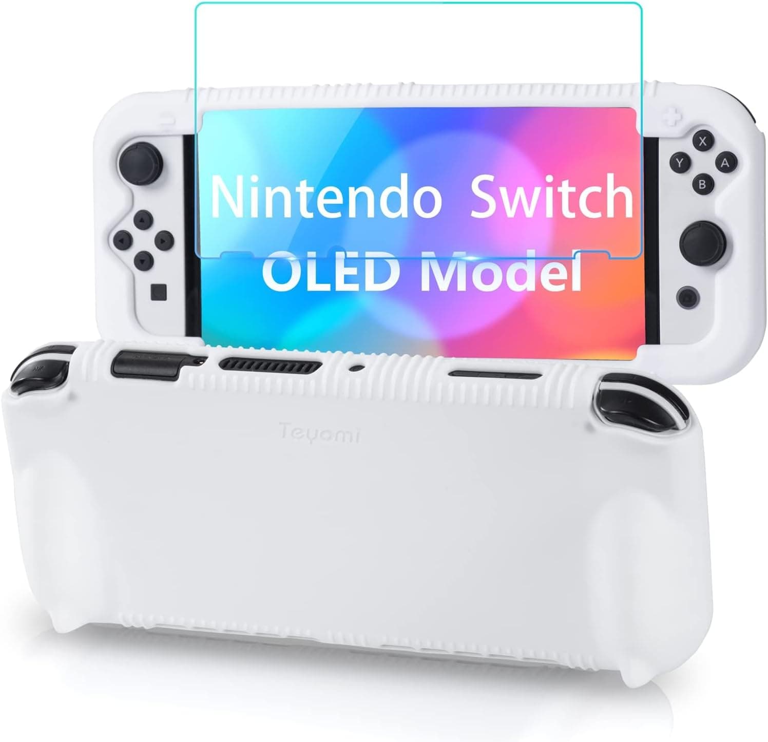 Teyomi Silicone Case Compatible with Nintendo Switch OLED Model 2021, Shockproof Protective… product image
