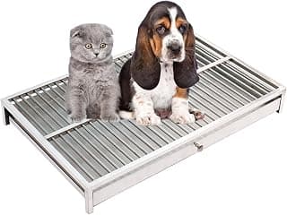 Stainless Steel Pet Litter Box Pet Potty Indoor Outdoor Training Tray Home Training Toilet Pad… product image