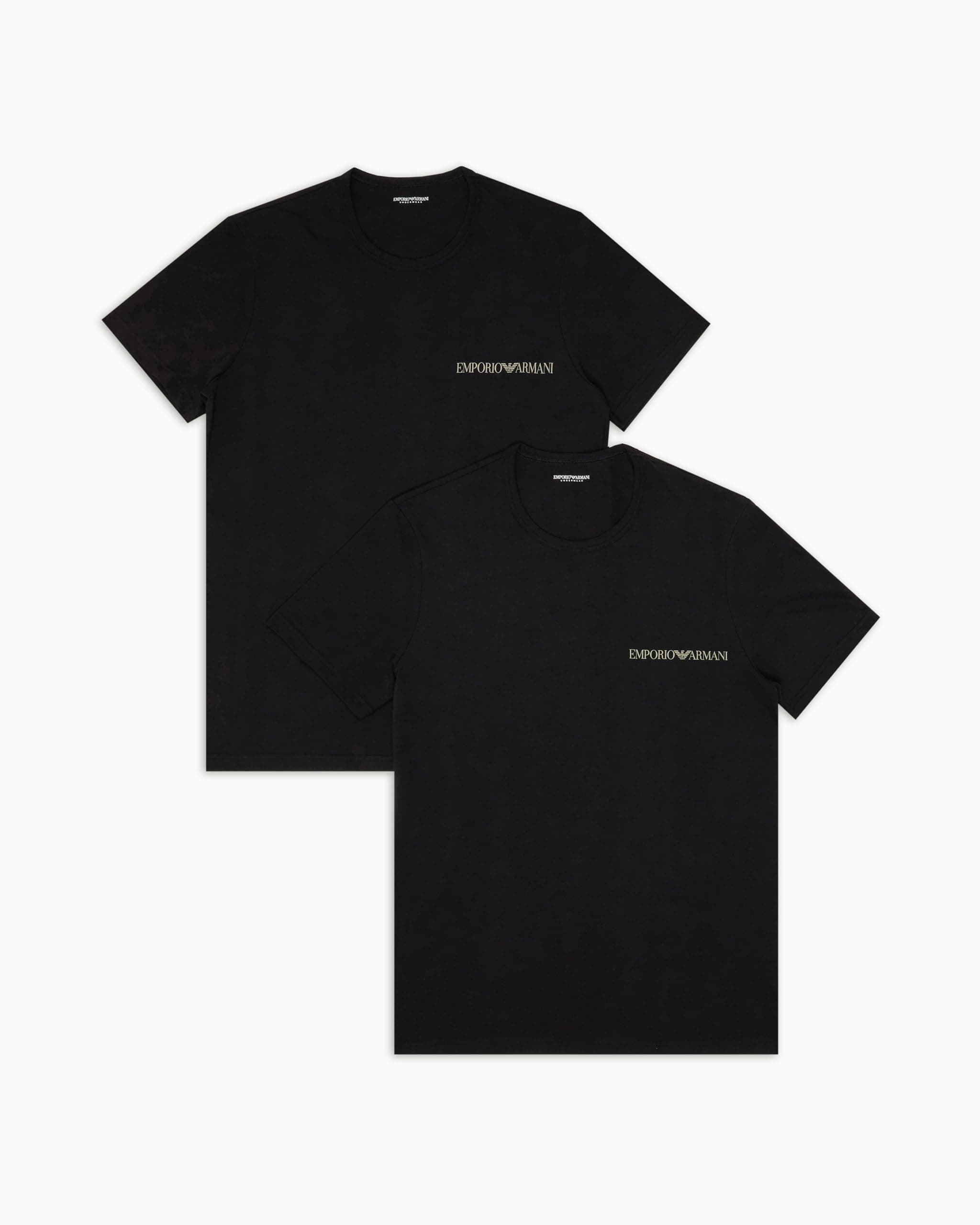 Emporio Armani Man's Core Logoband 2-Pack Crewneck T-Shirt, Schwarz, L, Regular,… product image