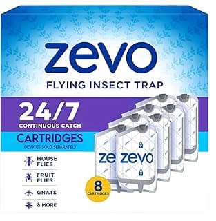 Plug-in Flying Insect Trap Refill Pack, 8 Authentic Cartridges for Indoor Spaces product image