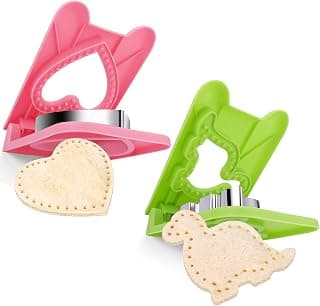 Vodolo 2PCS Uncrustables Sandwich Maker,Sandwich Cutters for Kids Lunch,Crustless Breakfast… product image