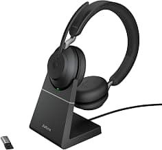 Evolve2 65 Wireless PC Headset with Charging Stand, Noise Cancelling, UC-Certified Stereo… product image