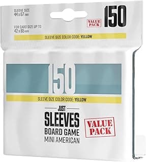 Gamegenic Just Sleeves - Mini American Value Pack (150 Sleeves) | Board Game Accessory product image