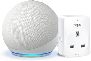 Echo Dot (5th generation) | Glacier White + TP-Link Tapo P110M Smart Plug with Energy… product image