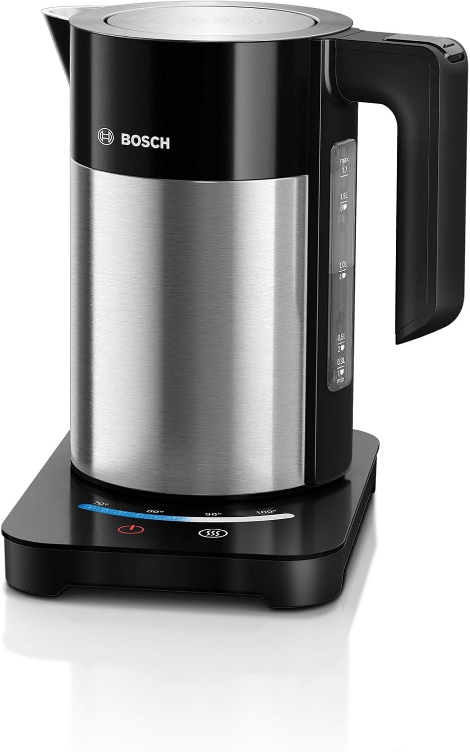Bosch kabelloser Wasserkocher TWK7203, Abschaltautomatik, Überhitzungsschutz, 7… product image