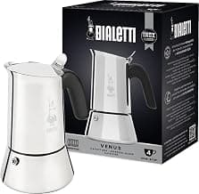 Bialetti Venus Induction Coffee Maker, Stainless Steel, Suitable for All Types of Dishes, 4… product image