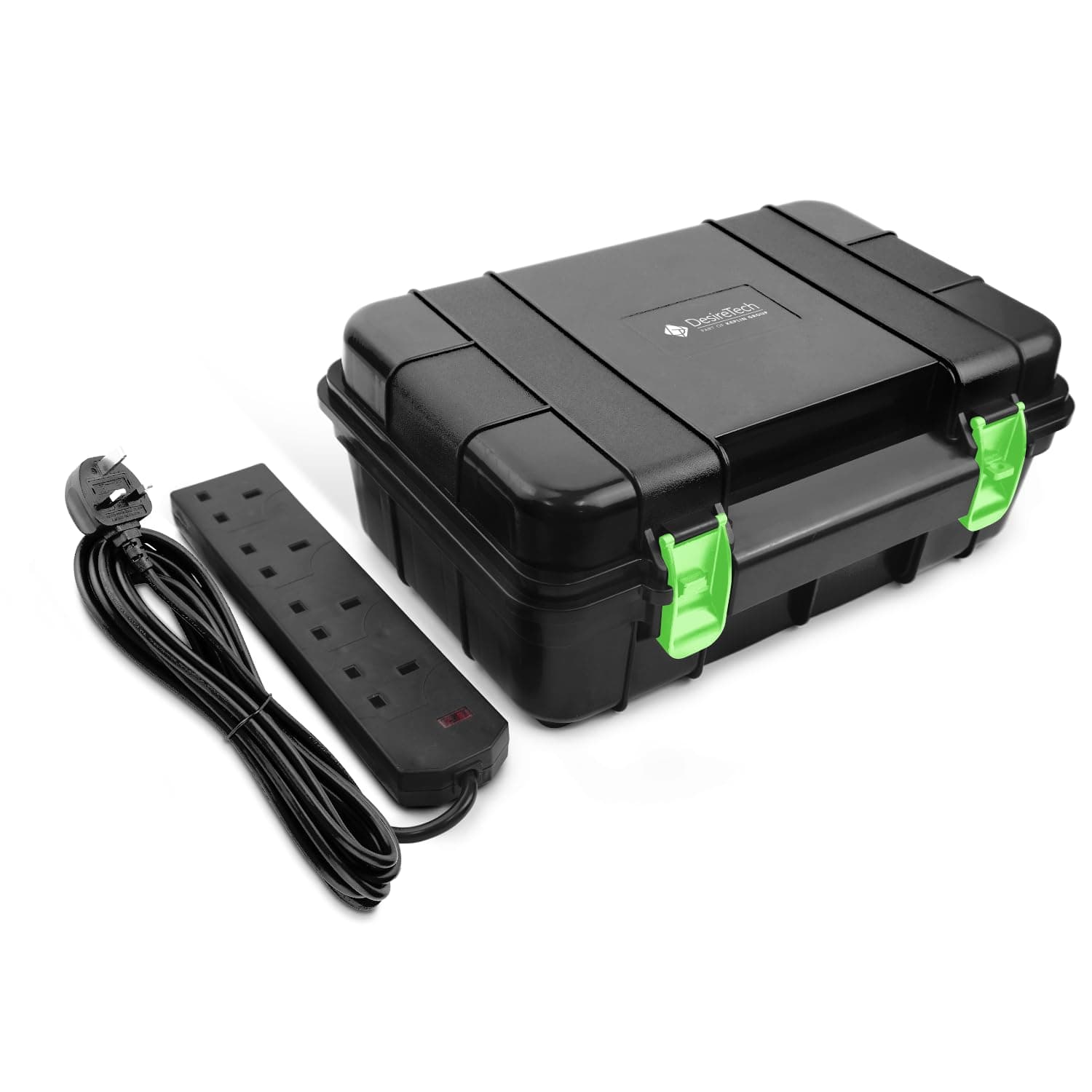 Desiretech Weatherproof Outdoor Electric Box with 4 Gang 10m Extension Lead – IP54 Rated,… product image