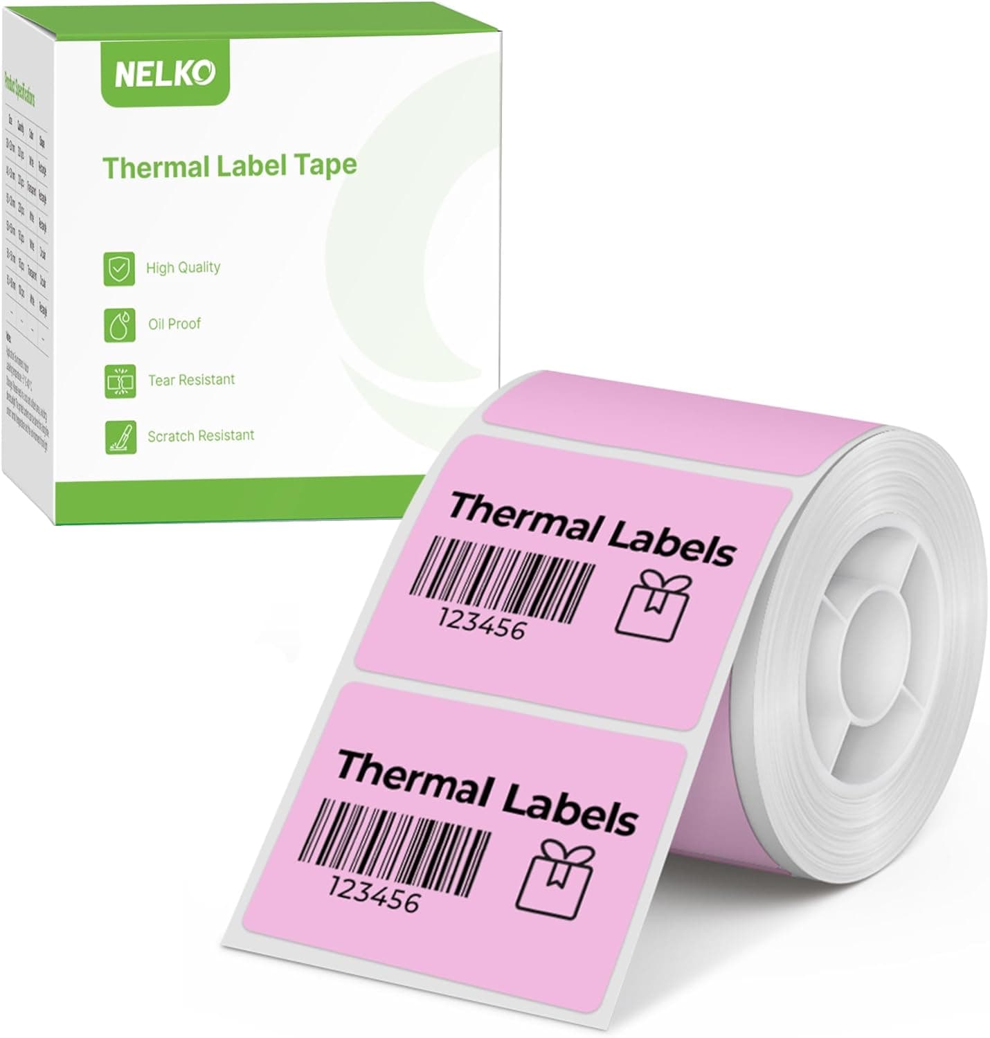 Nelko PM220 Label Maker Tape, 40x30mm, white product image