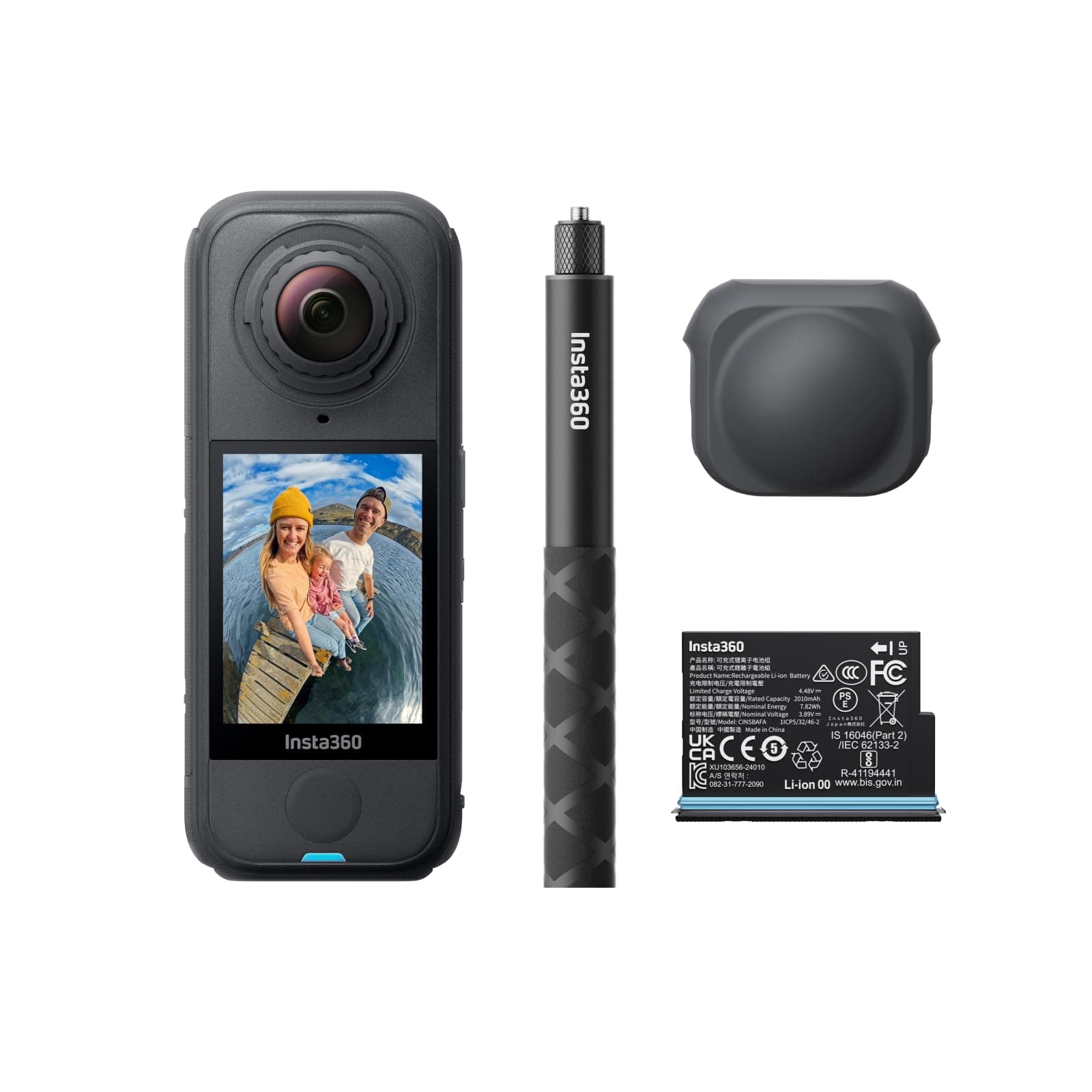Insta360 X4 Air Starter-Bundle – 165 g leichte 8K 360°-Kamera, Unsichtbarer Selfie-Stick,… product image