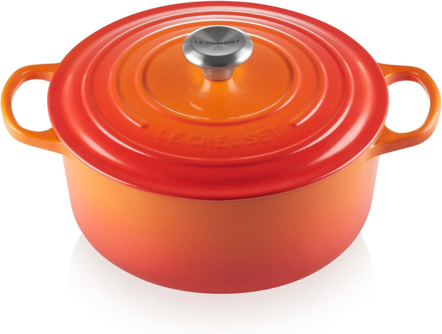 Le Creuset Evolution 21177260902430 Round Casserole Dish with Lid, Diameter 26 cm, Orange product image