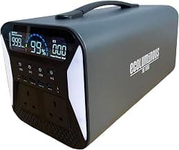 Portable Solar Power Station | 1000Wh/320000mAh | LiFePO4 Battery Pure Sine Wave Solar… product image