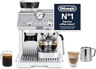 La Specialista Arte - Espresso Machine 3 Preset Drinks White | Manual Coffee Machine with… product image