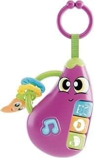 Lisciani - CAROTINA BABY - Aubergine Baby Rattle - Musical Toy for Children from 3 Months -… product image