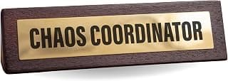 Boxer Gifts Chaos Coordinator Novelty Desk Sign - Funny Manager Gift for Your Boss and… product image