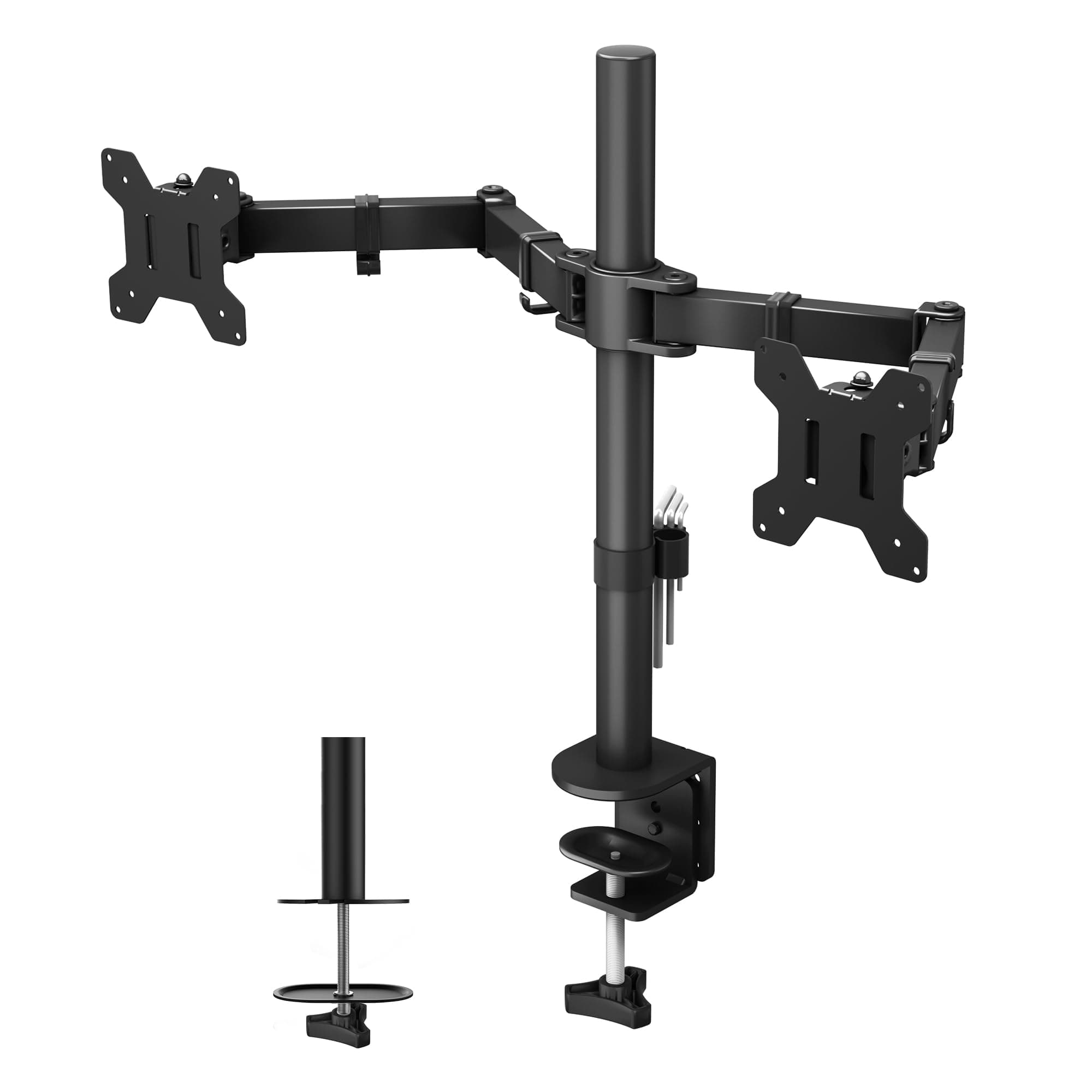 BONTEC Monitor Halterung 2 Monitore für 13-27 Zoll Flach & Curved Bildschirm, Monitor… product image
