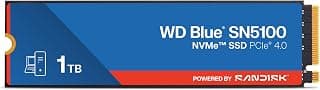 WD Blue SN5100 NVMe SSD 1TB (up to 7,100MB/s Read Speed, M.2 2280, PCIe Gen 4.0, nCache 4.0,… product image