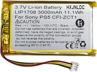 DC 3.7V 3000mAh LIP1708 Rechargeable lithium-ion battery for Sony Playstation 5 Dualsense PS5… product image