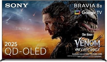 BRAVIA 8 II 55" QD-OLED, K55XR8M25BP (2025), 4K HDR Smart TV, AI XR Processor, Acoustic… product image