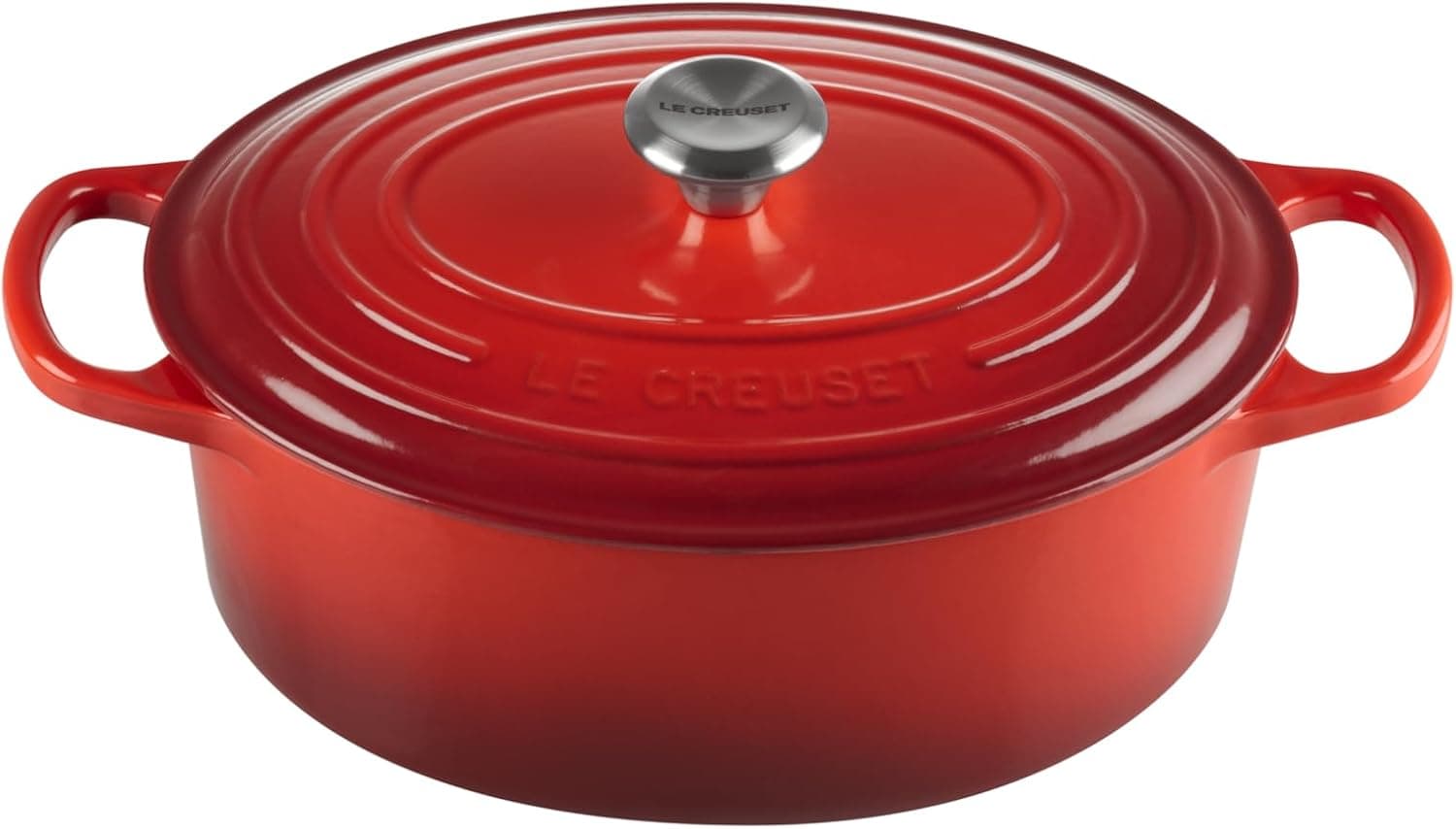 Le Creuset Evolution 21178270602430 Cast Iron Casserole Dish with Lid, Diameter 27 cm, Cherry product image