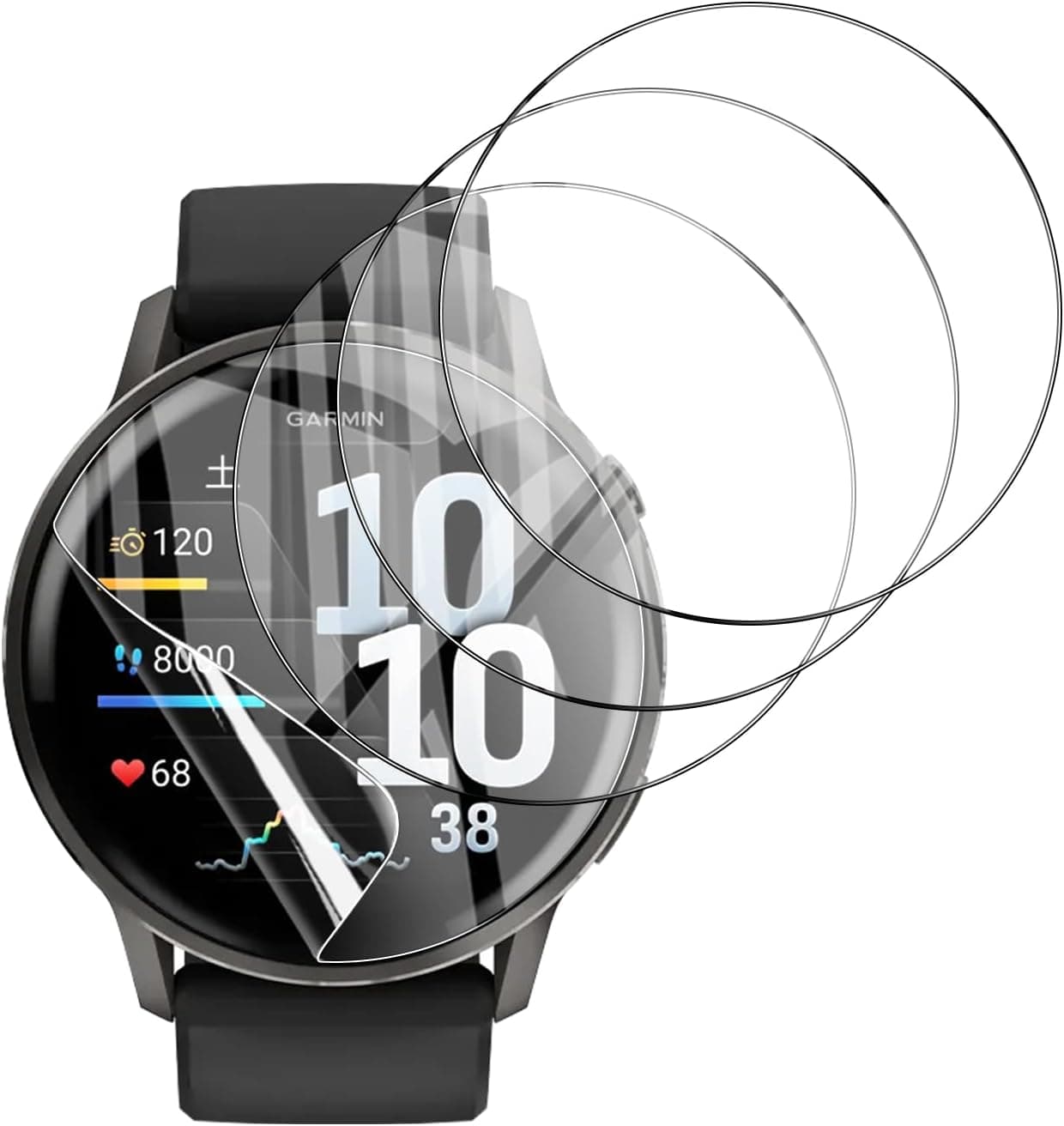 Anoowkoa 4 Pack Garmin Venu 4 / Garmin Venu 3 45mm Soft TPU Screen Protector [Not Tempered… product image