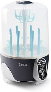 Turbo Pure Steam Steriliser & Dryer - Steriliser for Baby Bottles, Hold 6 Bottles, Purified… product image