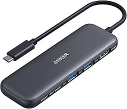 Anker USB C Hub, 5-in-1 USBC to HDMI Hub with 4K Display, 5Gbps USB-C and 2 5Gbps USB-A Data… product image