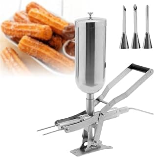 Diese manuelle Churros-Füllmaschine, ein Sahne-Injektor aus Edelstahl 304 mit 5-Liter-Behälter… product image