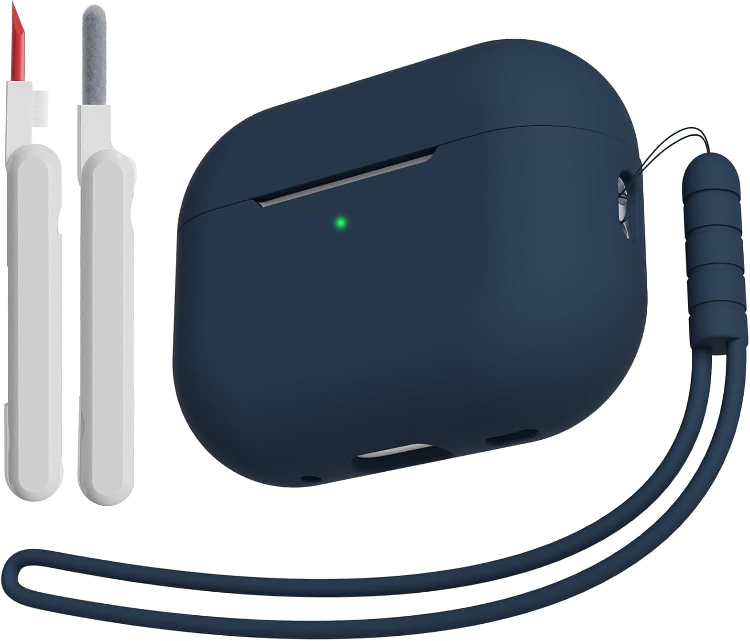 KOKOKA Hülle für Airpods Pro 2/1 mit Reinigungsset, Midnight Blue product image