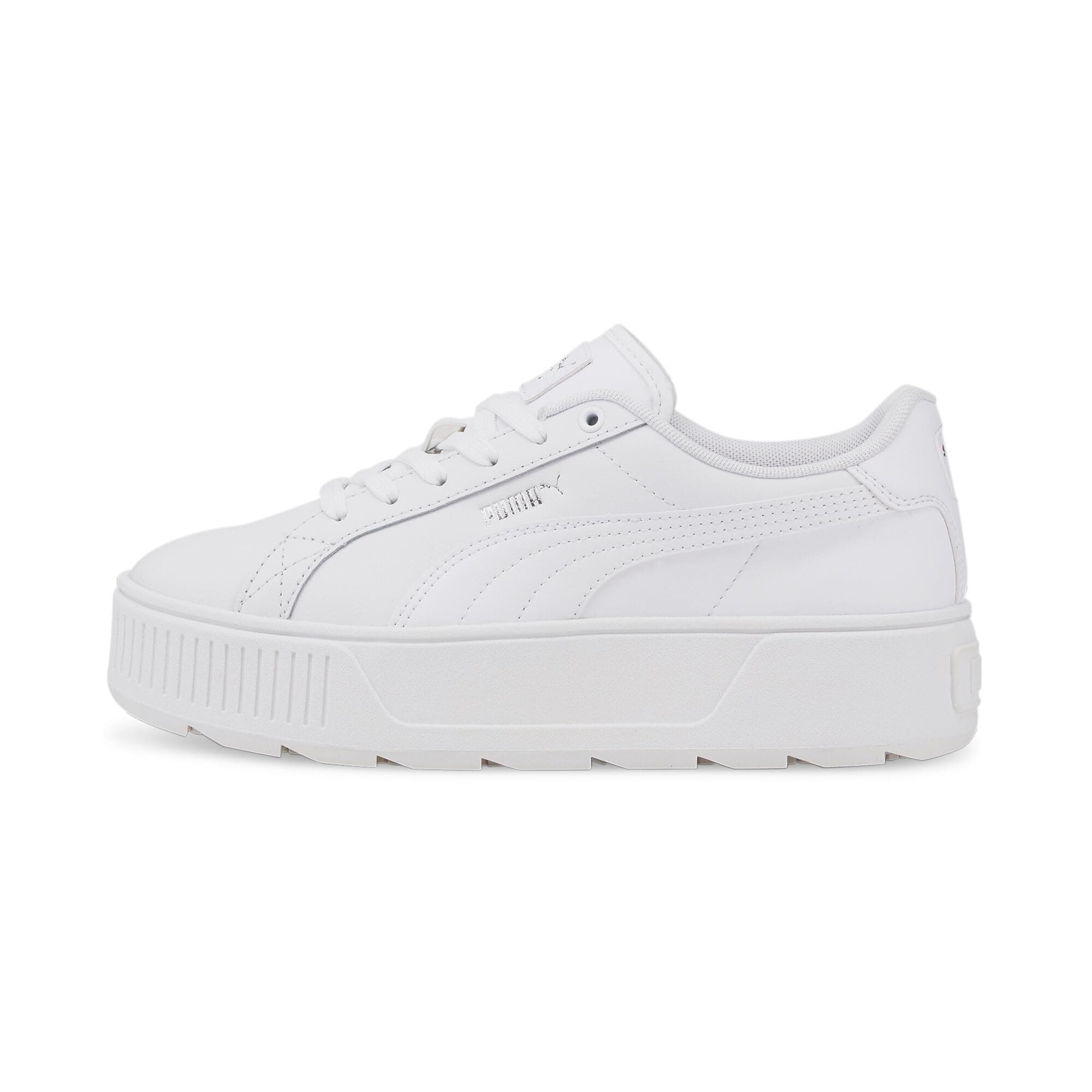 PUMA Damen Karmen L Sneakers, Puma White-Puma White-Puma Silver, 39 EU product image