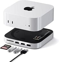 SATECHI Hub & Stand with NVMe for Mac mini M6/M5 Pro/M4 Pro/M4 Silver | 2 x USB-A 3.2 to 10… product image