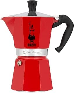 Moka Color: iconic stovetop espresso maker, made real Italian coffee, 3-cup (130 ml) Moka pot,… product image