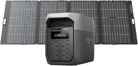 ECOFLOW DELTA 3 Max Power Station, 2048Wh with 400W Solar Panel product image
