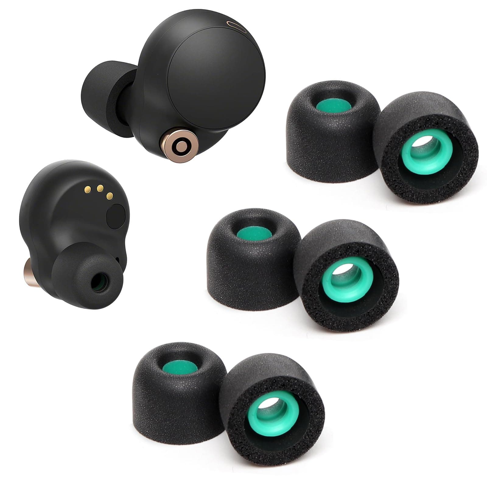 Memory Foam Eartips Ear Buds for Sony WF-1000XM6/XM5/XM4, Ear Tips Replacement Sony Ear Piece… product image