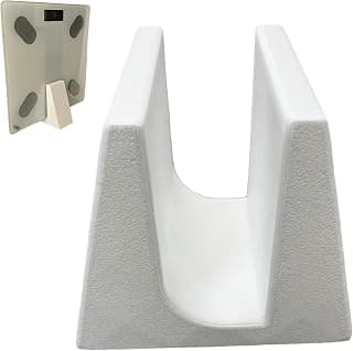 Weight Scale Holder Bathroom Scale Holder Space saving U shaped Storage Stand For Home White | 1 product image