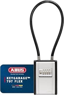 KeyGarage 797 Flex Key Cabinet with Combination Code and Cable | Flexible 10mm steel cable for… product image