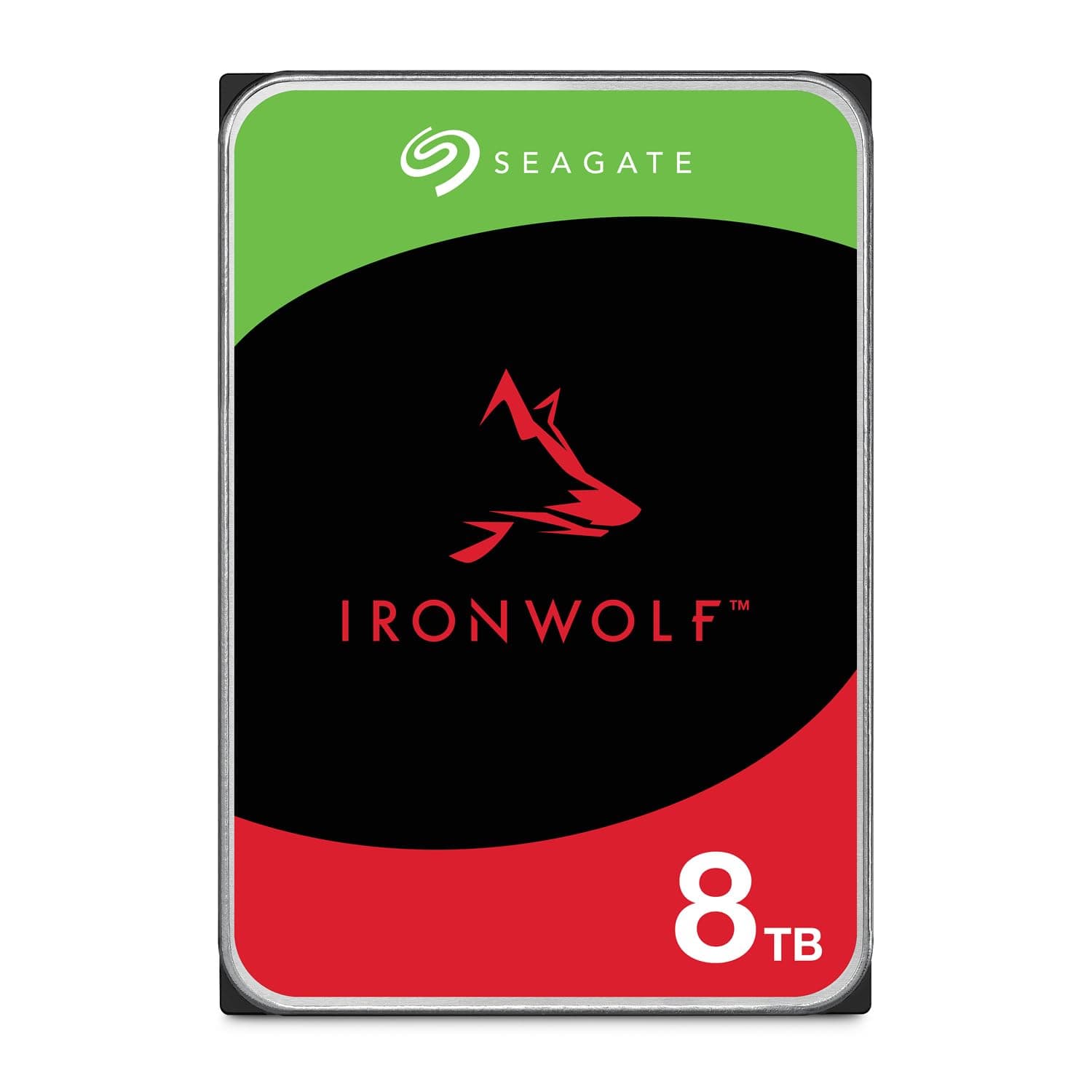 Seagate IronWolf 8TB, Internal NAS HDD, CMR, 3.5 Inch, SATA, 6GB/s, 5.400 RPM, 256MB Cache,… product image