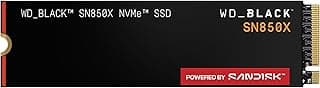 WD_BLACK SN850X NVMe SSD 1TB (up to 7,300MB/s read speed, up to 6,300MB/s write speed, M.2… product image