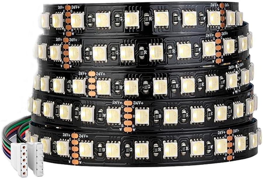 BTF-LIGHTING RGBWW LED Streifen 5050SMD RGBW 4IN1 LED RGB+Warmweiß 24V 5M 96LEDs/m 480LEDs… product image