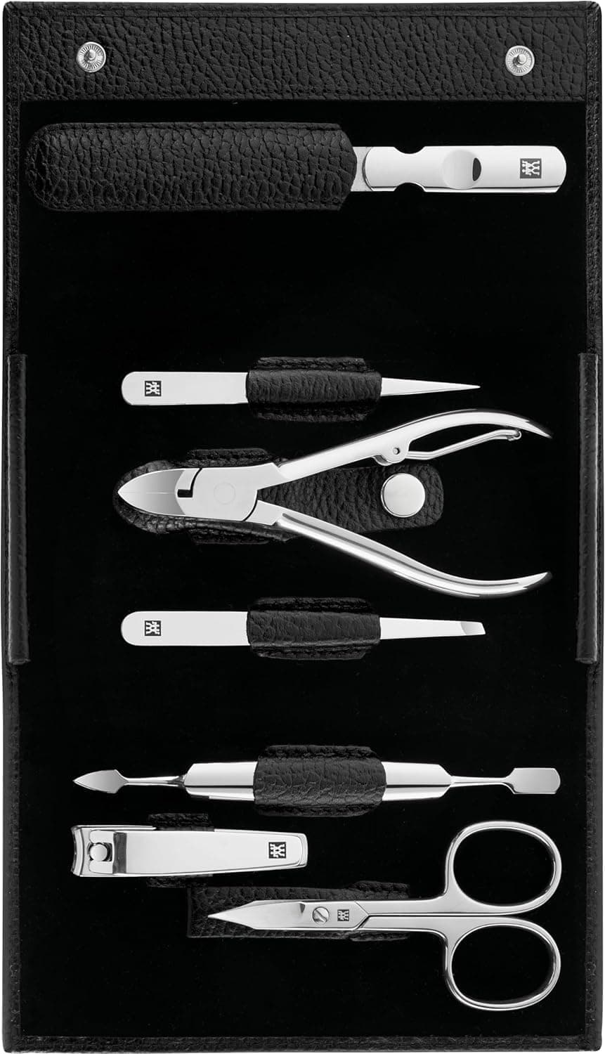 ZWILLING Manicure Kit (7 Pieces, Pedicure Set, Travel Kit Set, Nail Care, Genuine Leather),… product image