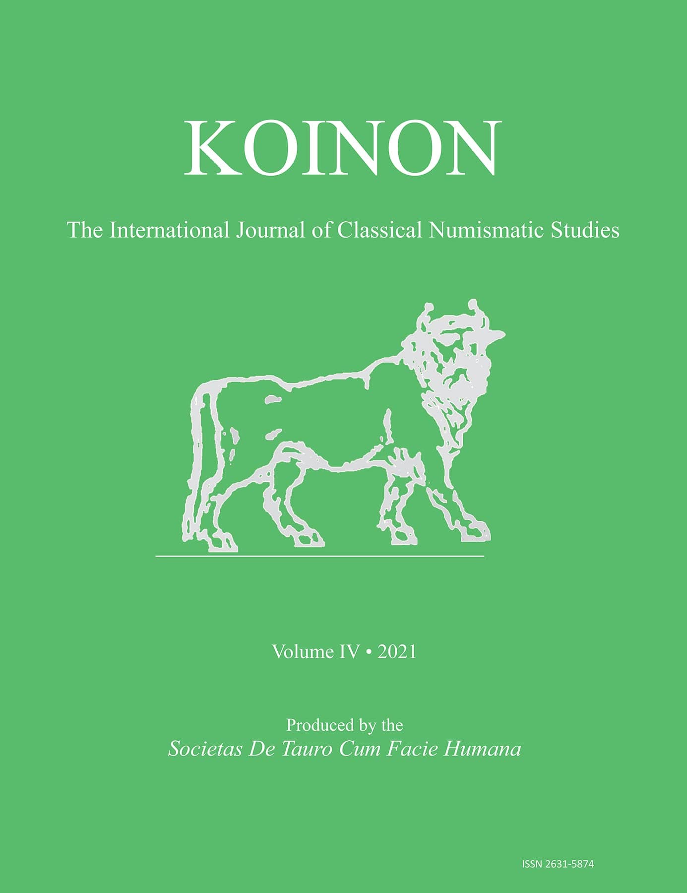 Koinon, 2021: The International Journal of Classical Numismatic Studies (Koinon: the… product image