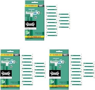 Extra 2 Sensitive Men's Disposable Razors, Pack of 3 product image