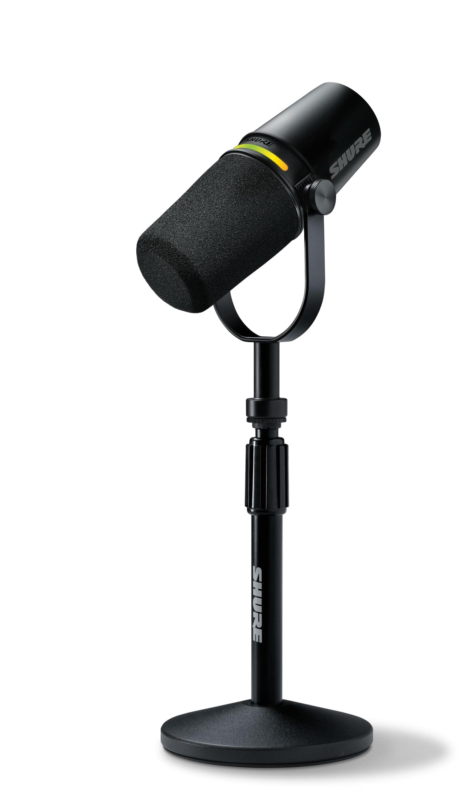 Shure MV7+ Microphone pour Podcast avec Pied de Micro-Audio amélioré, Bandeau Tactile LED,… product image