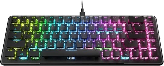 Turtle Beach Vulcan II Mini Gaming Keyboard, 65% Optical Gaming Keyboard, Customizable RGB… product image