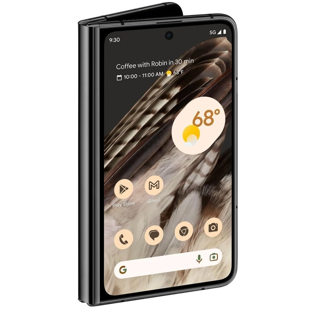 Google Pixel Fold 5G 256GB + 12GB RAM Factory Unlocked - Dual SIM (Nano-SIM + eSIM) - Foldable… product image