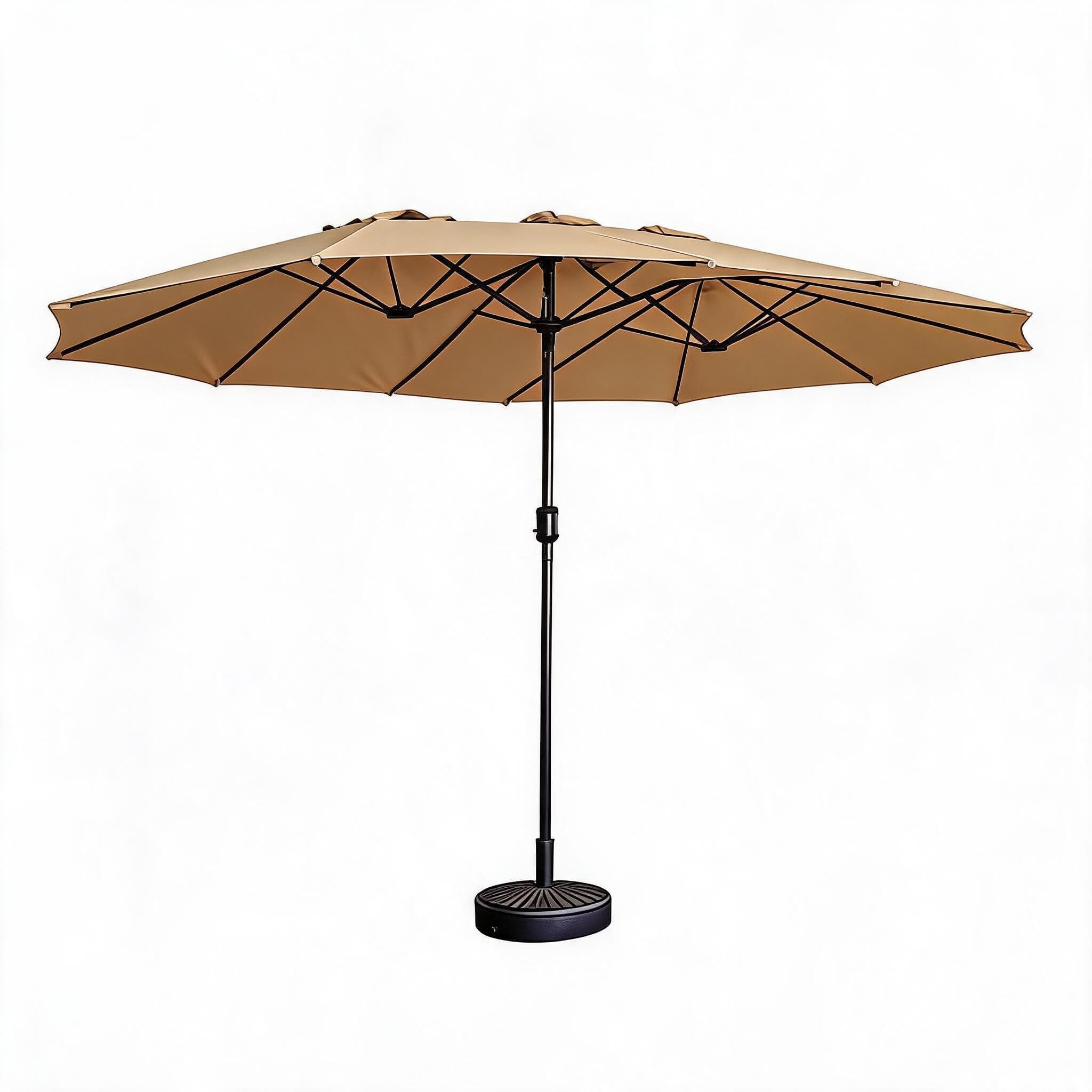 Double-Sided Garden Parasol, Extra Large Outdoor Patio Umbrella with 12 Steel Ribs, UV… product image